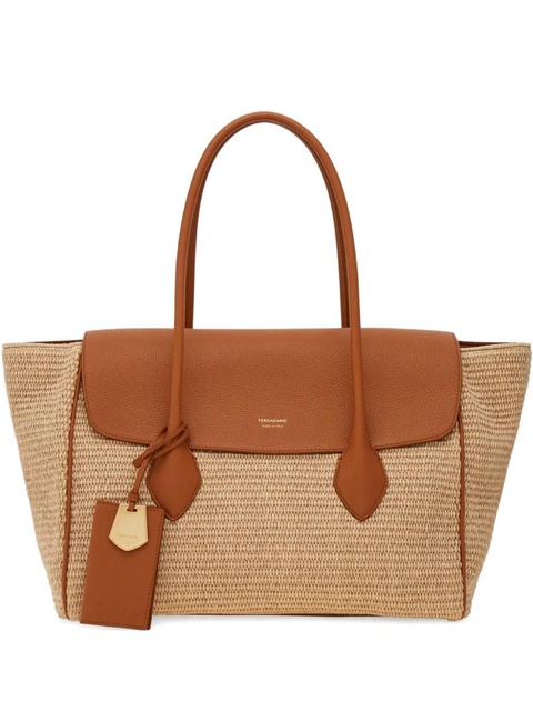 Ferragamo large East-West tote bag - Neutrals - zdjęcie produktu nr 1