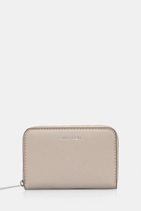 Calvin Klein portfel damski kolor beżowy LV04F1091G - zdjęcie produktu nr 1