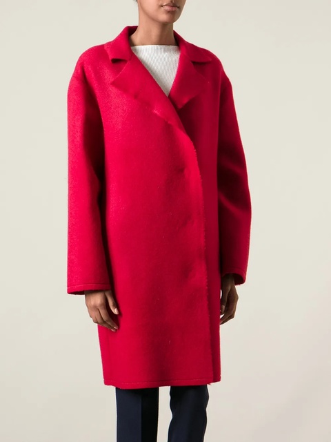 Lanvin single breasted coat - Red - zdjęcie produktu nr 2