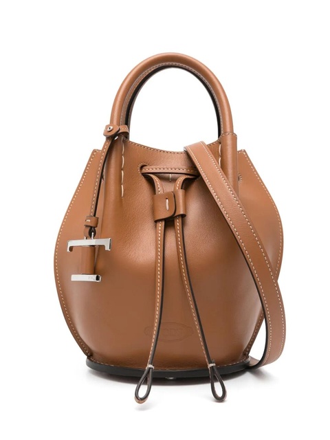 Tod's logo-charm bucket bag - Brown - zdjęcie produktu nr 1