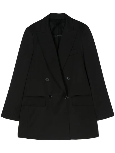 Max Mara double-breasted wool-blend blazer - Black - zdjęcie produktu nr 1