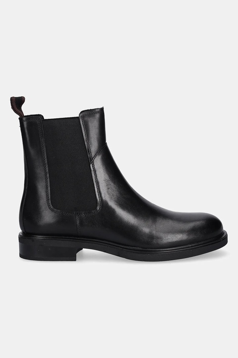 Vagabond Shoemakers sztyblety skórzane FREYA kolor czarny na płaskim obcasie 6006-101-20 - zdjęcie produktu nr 2