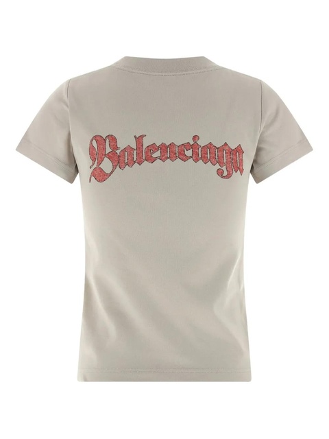 Balenciaga logo-print crew-neck T-shirt - Neutrals - zdjęcie produktu nr 2