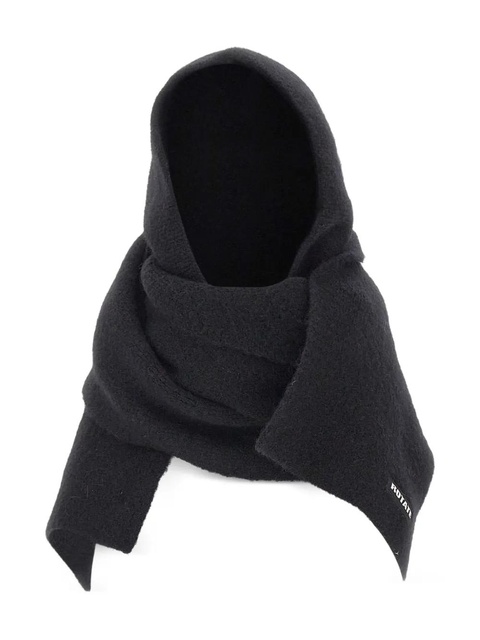 ROTATE BIRGER CHRISTENSEN knit hood scarf - Black - zdjęcie produktu nr 1