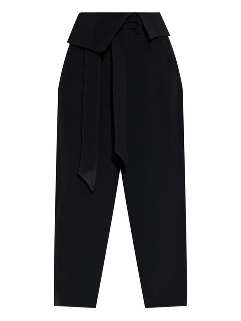 The Attico wrap-effect belted trousers - Black - zdjęcie produktu nr 1