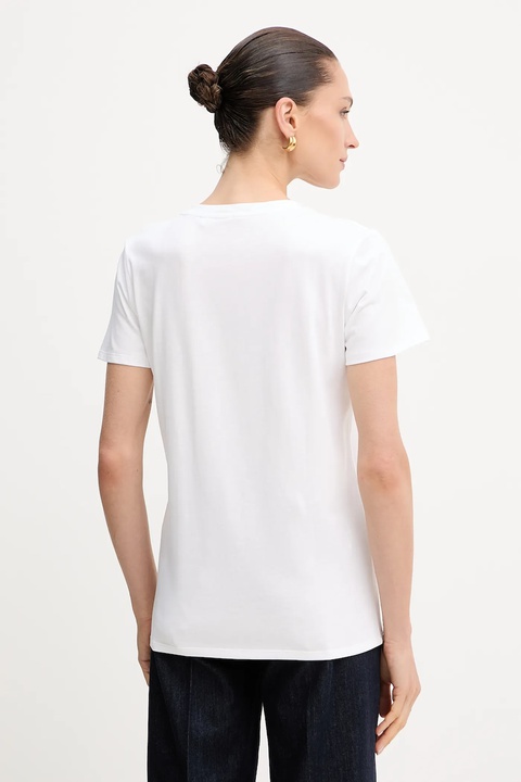 Guess t-shirt bawełniany damski kolor biały W5YI38 I3Z14 - zdjęcie produktu nr 2