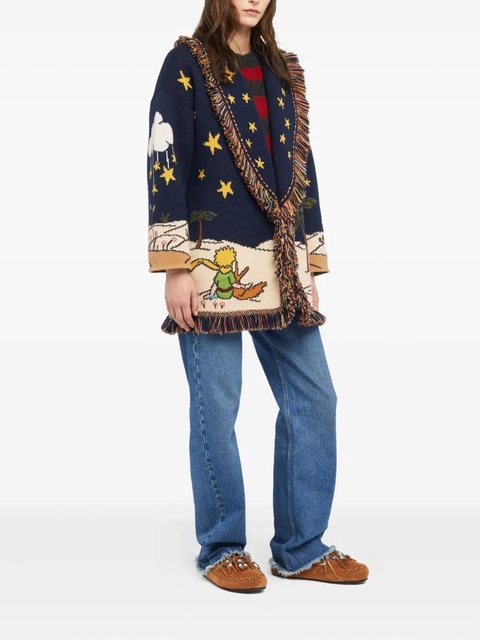 Alanui x The Little Prince fringed cardigan - Blue - zdjęcie produktu nr 2