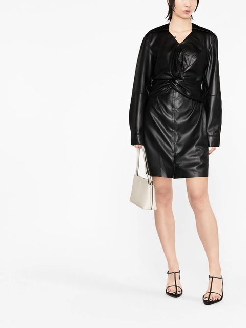 Nanushka Marto faux-leather minidress - Black - zdjęcie produktu nr 2