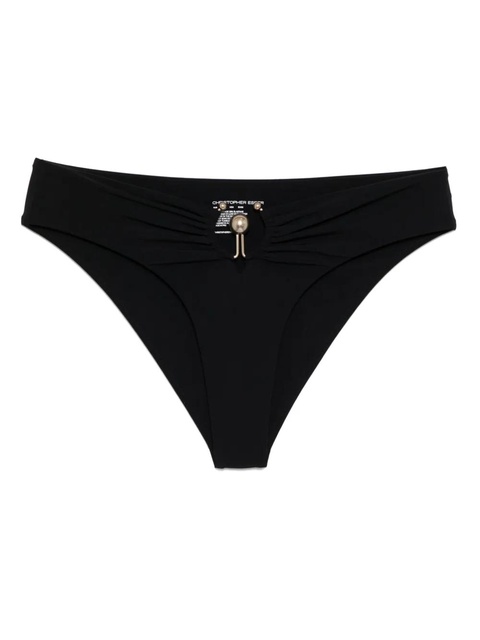 Christopher Esber ruched orbit high brief - Black - zdjęcie produktu nr 1