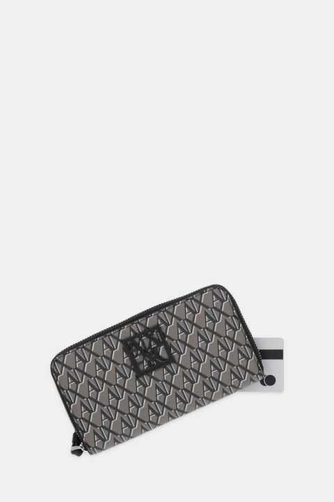 Armani Exchange portfel damski kolor brązowy XW000361 AF17221 - zdjęcie produktu nr 2