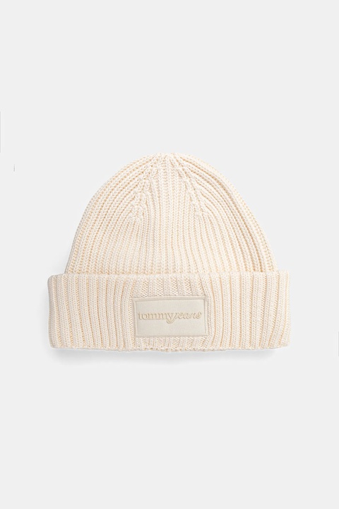 Tommy Jeans czapka bawełniana kolor beżowy AW0AW17909 - zdjęcie produktu nr 1