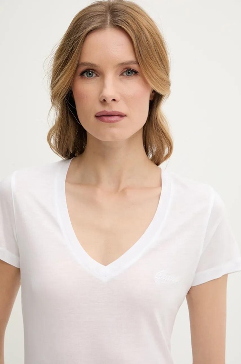 Guess t-shirt damski kolor biały W5GP31 KCSX2 - zdjęcie produktu nr 2