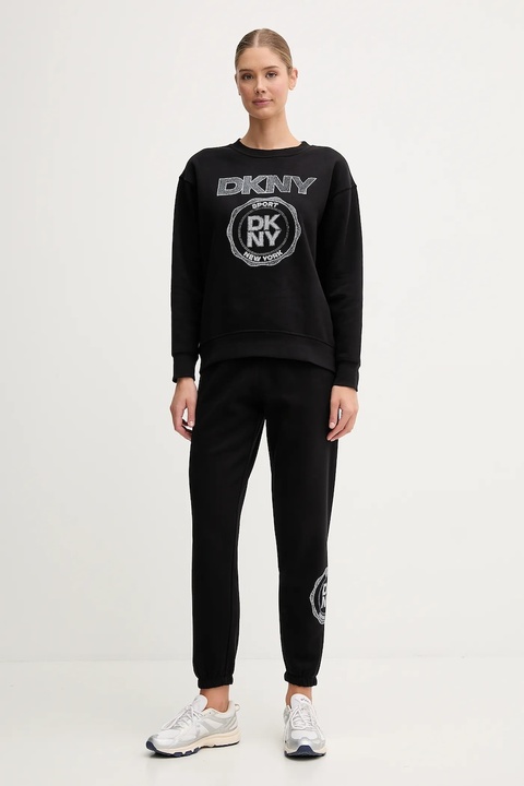 Dkny bluza damska kolor czarny z nadrukiem DP5T1340 - zdjęcie produktu nr 2