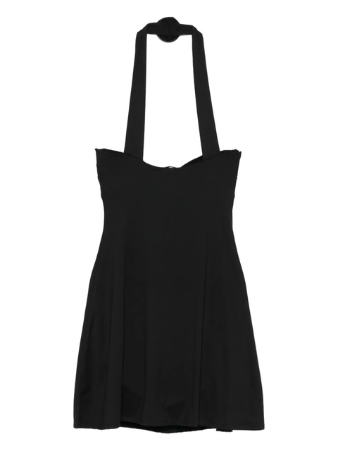 La Reveche halter-neck rose-embellished mini dress - Black - zdjęcie produktu nr 2