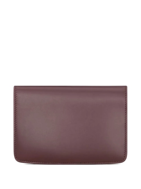 Saint Laurent logo-plaque calfskin wallet - Red - zdjęcie produktu nr 2