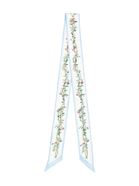 Givenchy floral-print silk scarf - White - zdjęcie produktu nr 1