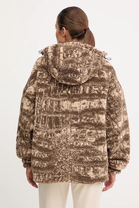 adidas by Stella McCartney bluza damska kolor brązowy z kapturem JM3675 - zdjęcie produktu nr 2