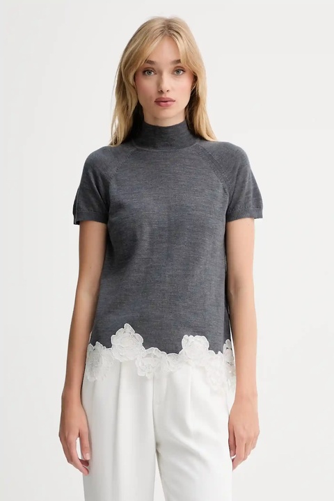 Blugirl Blumarine kombinezon polarowy dziecięcy damski kolor szary lekki RF5222.MA82O - zdjęcie produktu nr 2