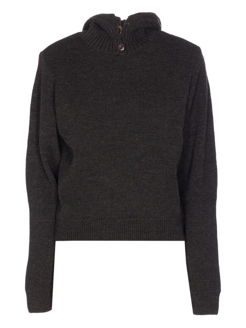 LEMAIRE buttoned hoodie - Brown - zdjęcie produktu nr 1