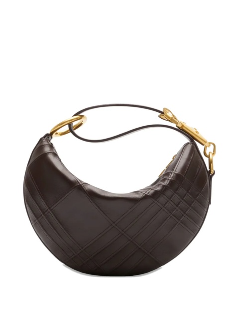 Burberry Knight Arc pintuck-check tote bag - Brown - zdjęcie produktu nr 2