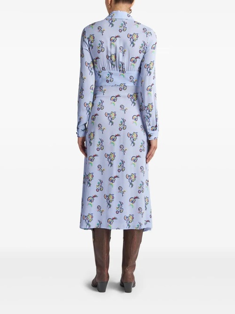 ETRO printed shirt dress - Blue - zdjęcie produktu nr 2