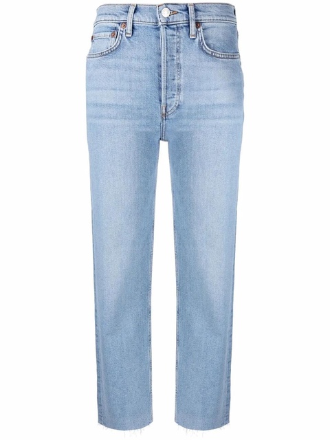 RE/DONE mid-rise straight leg jeans - Blue - zdjęcie produktu nr 1