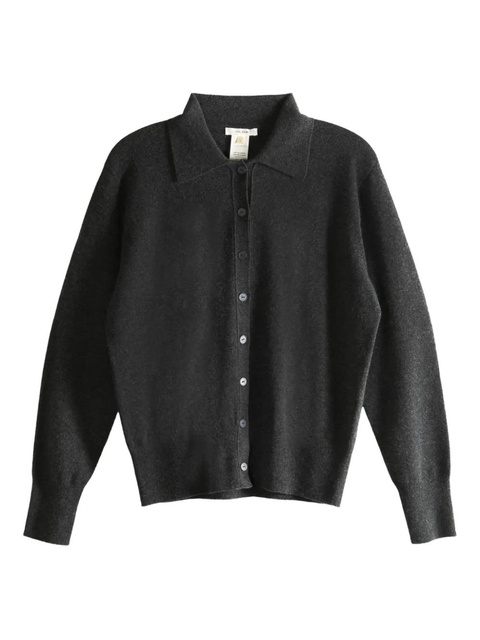 The Row button-front polo cardigan - Black - zdjęcie produktu nr 1