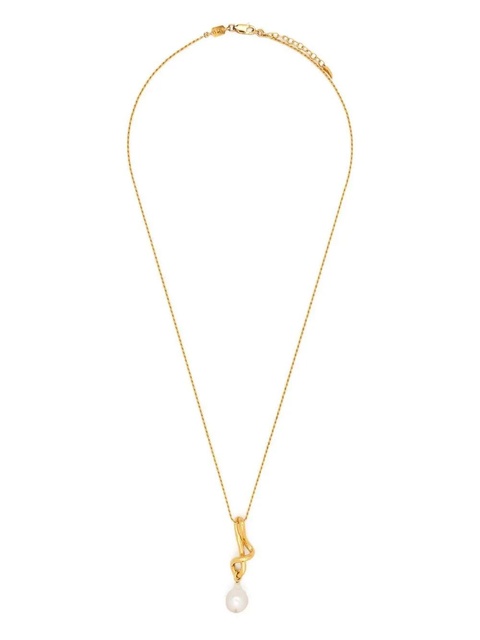 Missoma Molten Knot Pearl Drop necklace - Gold - zdjęcie produktu nr 2
