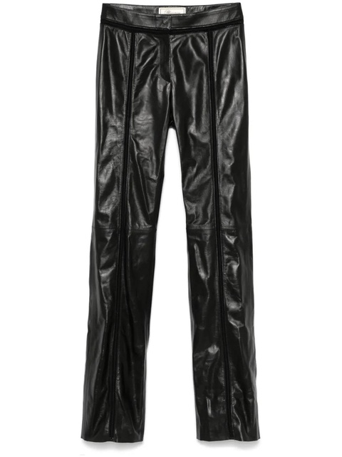 Blumarine leather trousers - Black - zdjęcie produktu nr 1