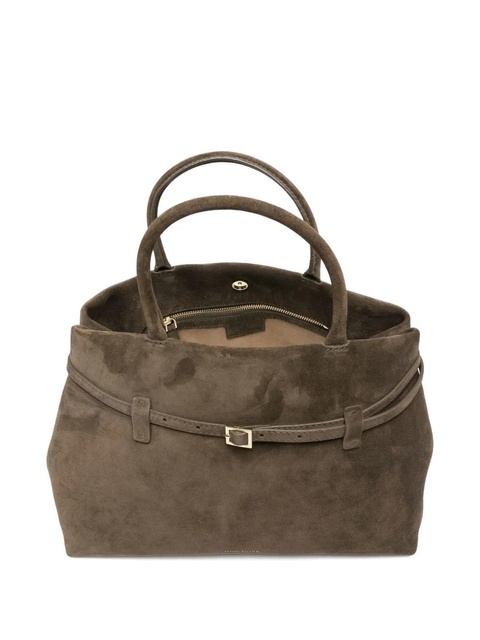 Manu Atelier Le Cambon 35 suede tote bag - Green - zdjęcie produktu nr 2