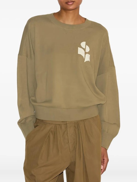 ISABEL MARANT Marisans logo sweater - Green - zdjęcie produktu nr 1