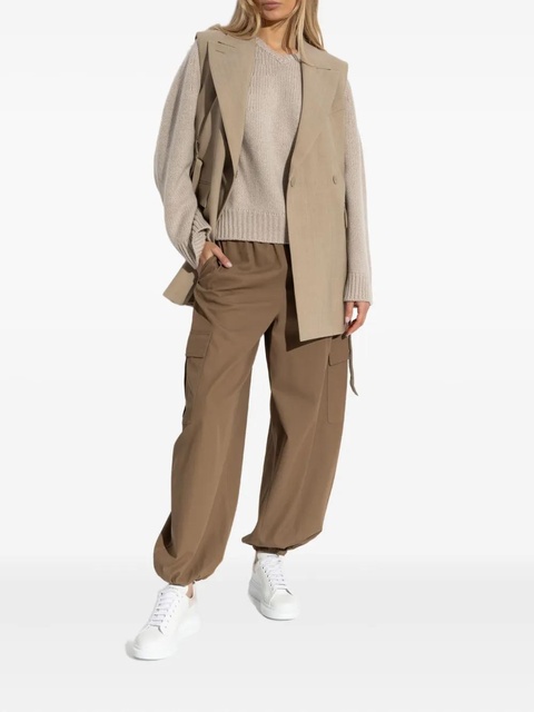 Max Mara elasticated tapered trousers - 003 BROWN - zdjęcie produktu nr 1