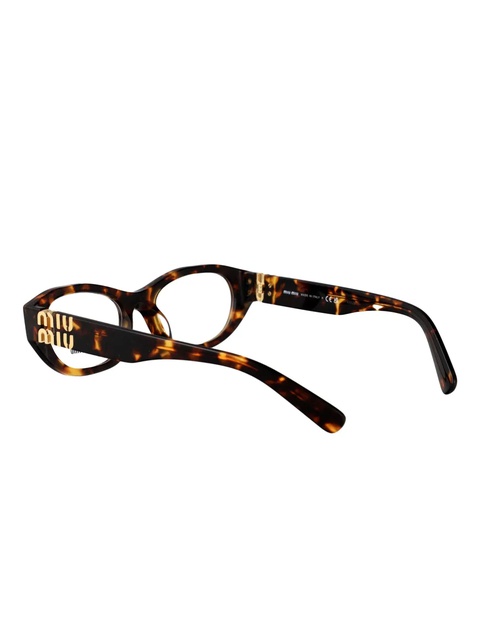 Miu Miu Eyewear tortoiseshell-pattern glasses - Brown - zdjęcie produktu nr 2