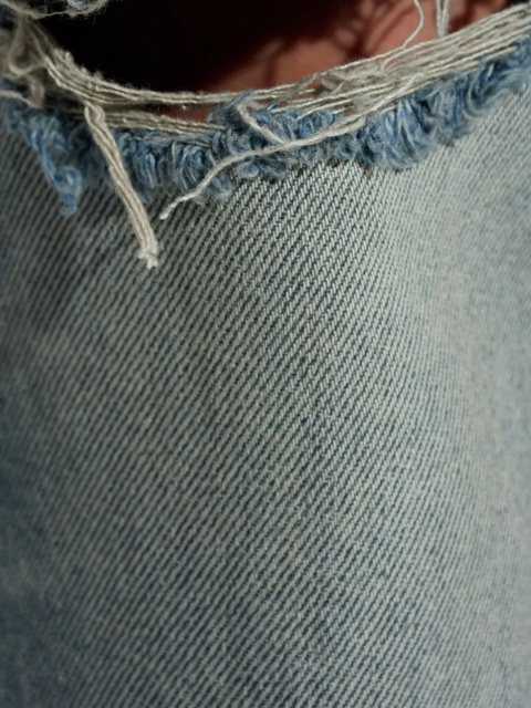 MISBHV frayed-knee jeans - Blue - zdjęcie produktu nr 2