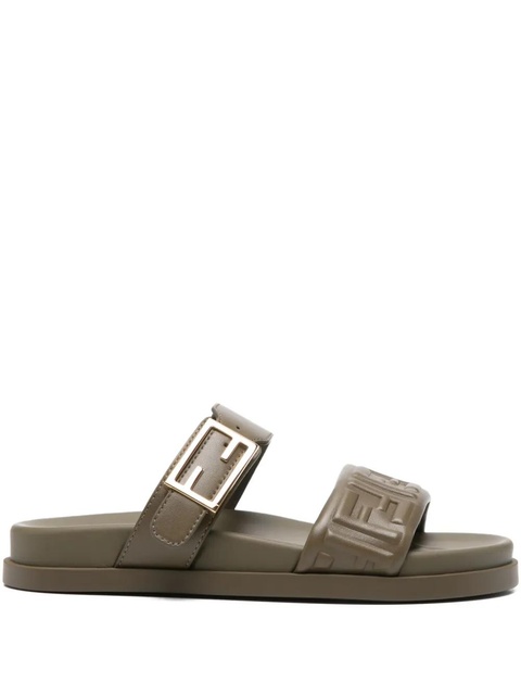 FENDI buckle embossed-FF sandals - Green - zdjęcie produktu nr 1