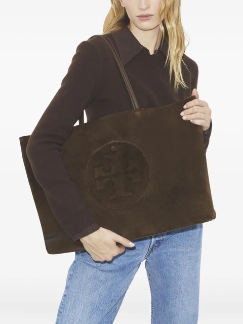 Tory Burch Ella suede tote bag - Brown - zdjęcie produktu nr 2
