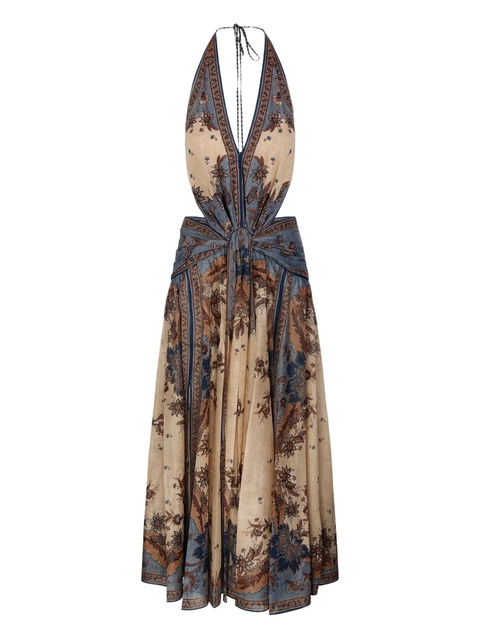 ZIMMERMANN halterneck maxi dress - Neutrals - zdjęcie produktu nr 1