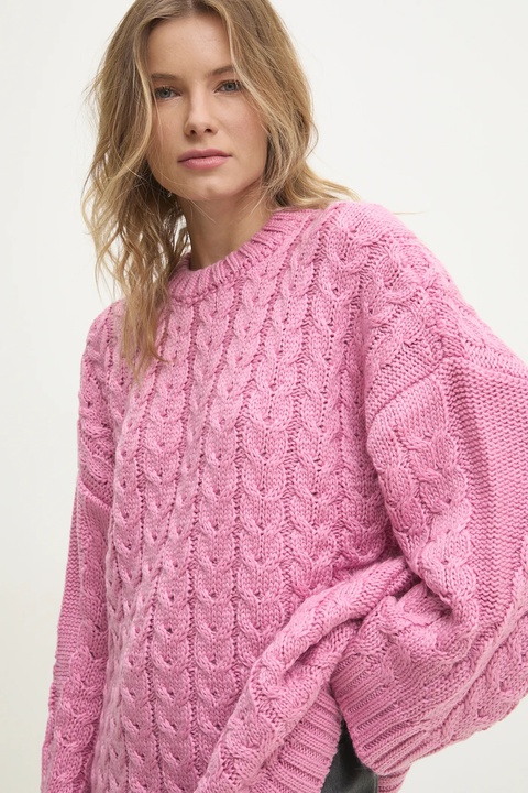 Answear.LAB sweter damski kolor różowy ciepły - zdjęcie produktu nr 1