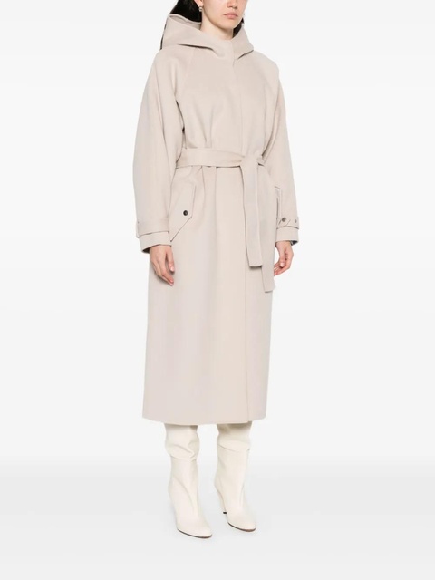 PINKO hooded belted coat - Grey - zdjęcie produktu nr 2