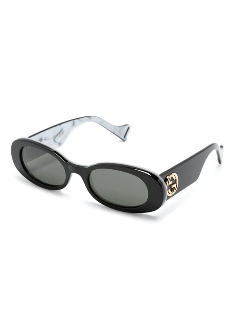 Gucci Eyewear GG oval-frame sunglasses - Black - zdjęcie produktu nr 2