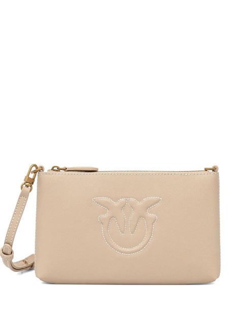 PINKO logo-detail zip-top cross body bag - Neutrals - zdjęcie produktu nr 1