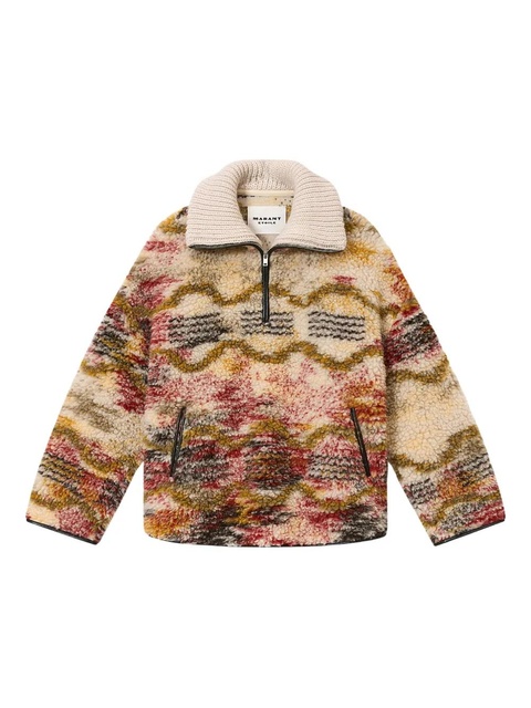 MARANT ÉTOILE patterned zip jacket - Neutrals - zdjęcie produktu nr 1