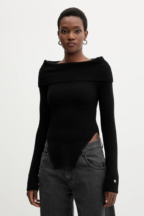 Aniye By sweter z wełną damski kolor czarny lekki 181047 - zdjęcie produktu nr 1