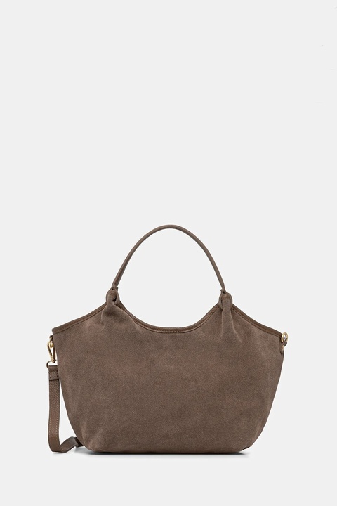 Answear.LAB torebka zamszowa kolor brązowy - zdjęcie produktu nr 1