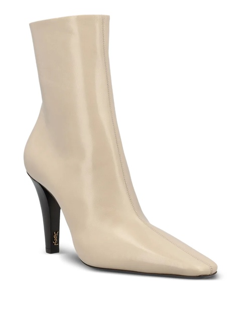 Saint Laurent leather ankle boots - Neutrals - zdjęcie produktu nr 1