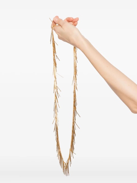 Jil Sander needle-detail necklace - Gold - zdjęcie produktu nr 2