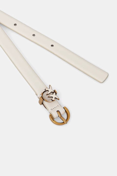 Pinko pasek skórzany damski kolor biały 105482 A2QP - zdjęcie produktu nr 2