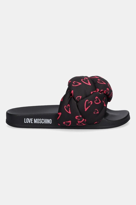 Love Moschino klapki damskie kolor czarny JA28312G0MIW100C - zdjęcie produktu nr 1