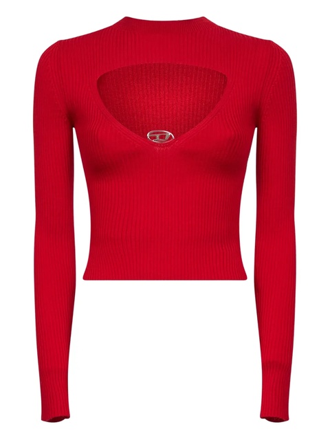 Diesel ribbed wool top - Red - zdjęcie produktu nr 1