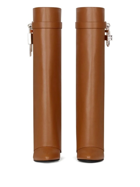 Givenchy padlock leather boots - Brown - zdjęcie produktu nr 2